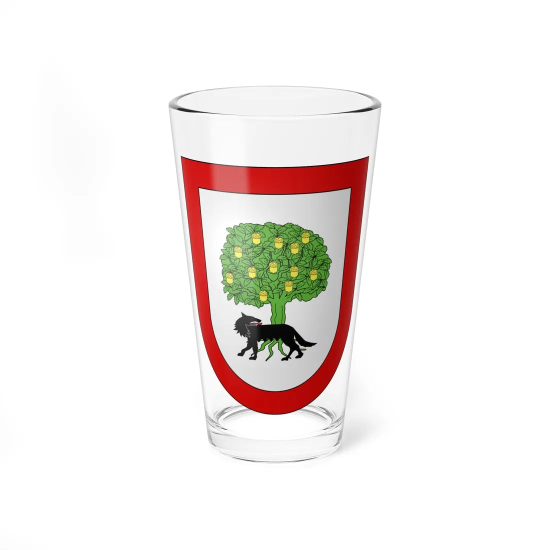 Blason Es famille Artolaguirre Donostia (Spain) (Coat of Arms) Pint Glass 16oz 16oz - Go Mug Yourself