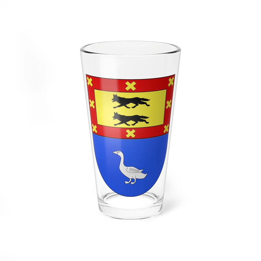 Blason Es famille Artoleta Salazar (Spain) (Coat of Arms) Pint Glass 16oz - Go Mug Yourself