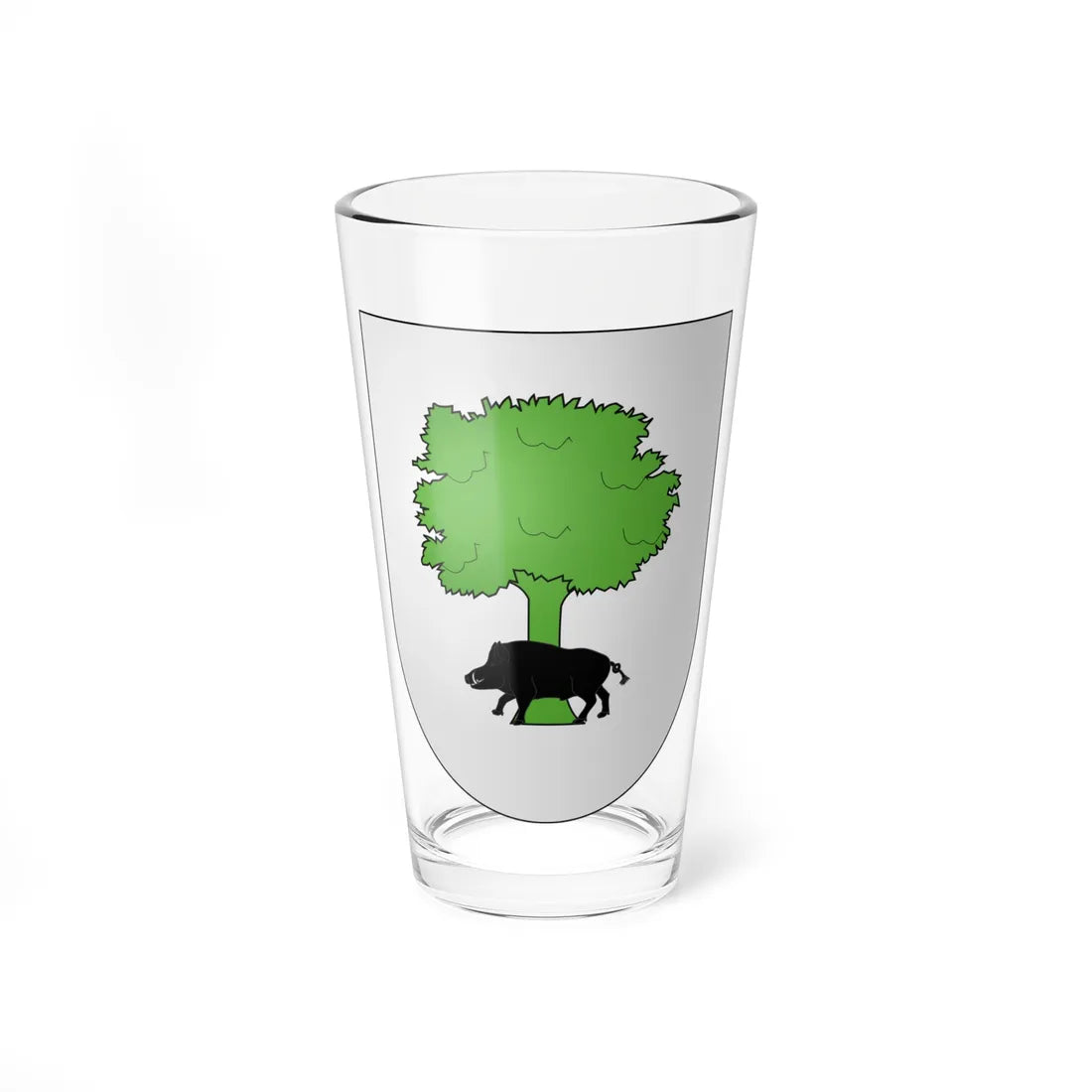 Blason Es famille Atxega Guipuscoa (Spain) (Coat of Arms) Pint Glass 16oz 16oz - Go Mug Yourself