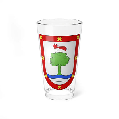 Blason Es famille Atxegua Fontarrabie (Spain) (Coat of Arms) Pint Glass 16oz 16oz - Go Mug Yourself