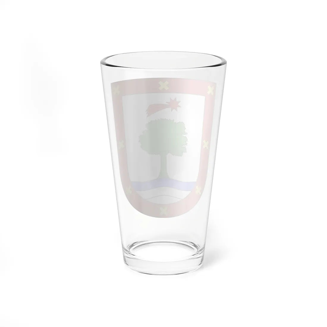 Blason Es famille Atxegua Fontarrabie (Spain) (Coat of Arms) Pint Glass 16oz - Go Mug Yourself