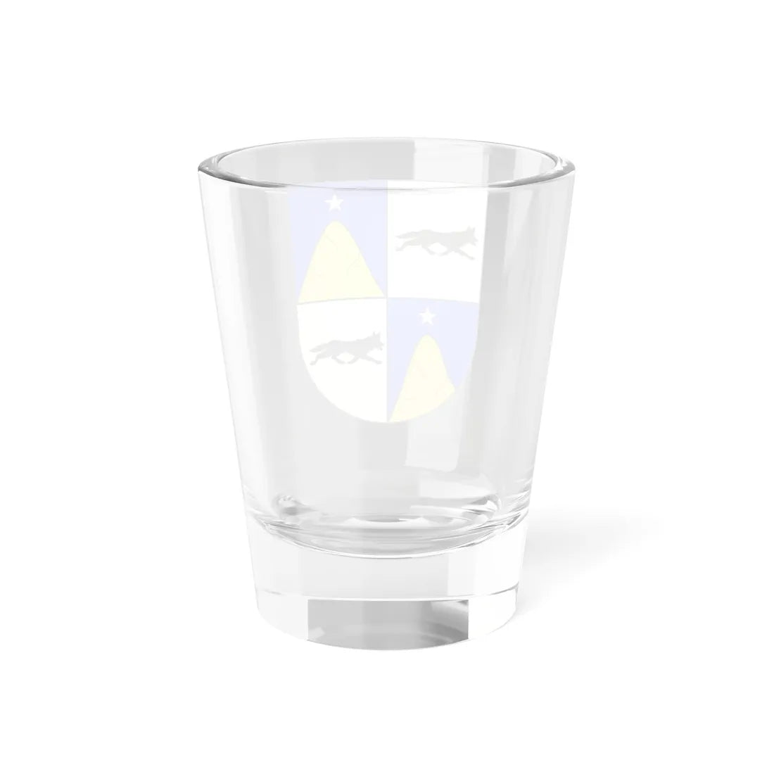 Blason Es famille Atxekolanda Alava (Spain) (Coat of Arms) Shot Glass 1.5oz - Go Mug Yourself