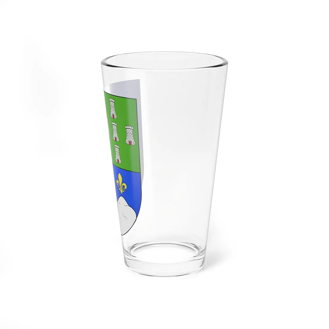 Blason Es famille Atxiaga Biscaye (Spain) (Coat of Arms) Pint Glass 16oz - Go Mug Yourself
