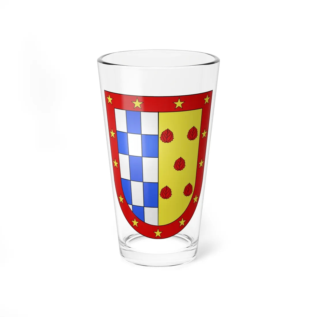 Blason Es famille Atxondo Biscaye (Spain) (Coat of Arms) Pint Glass 16oz - Go Mug Yourself