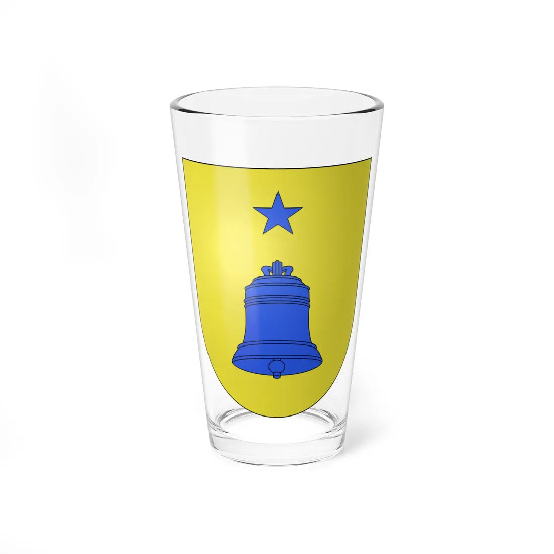 Blason Es famille Aurela Fontarrabie (Spain) (Coat of Arms) Pint Glass 16oz 16oz - Go Mug Yourself
