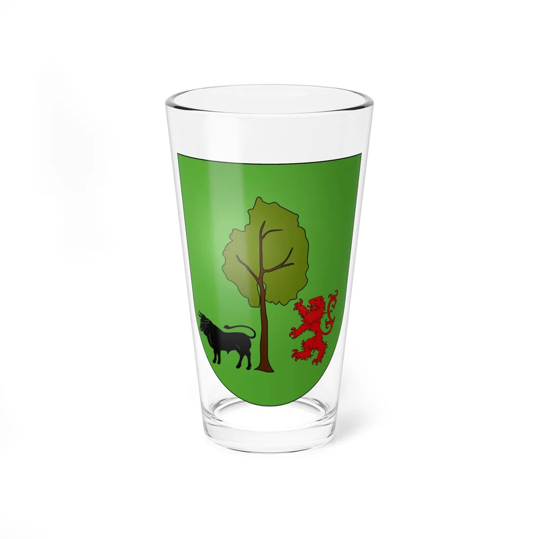 Blason Es famille Aya Guipuscoa (Spain) (Coat of Arms) Pint Glass 16oz 16oz - Go Mug Yourself