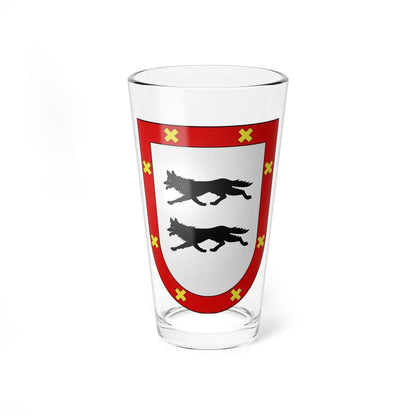 Blason Es famille Ayala Alava (Spain) (Coat of Arms) Pint Glass 16oz 16oz - Go Mug Yourself