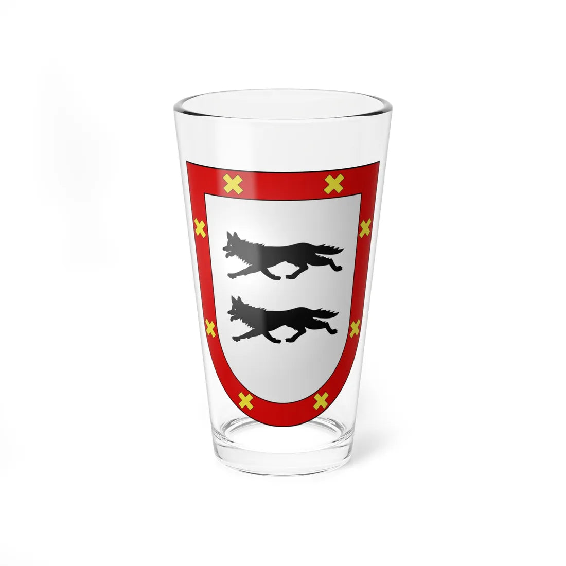 Blason Es famille Ayala Alava (Spain) (Coat of Arms) Pint Glass 16oz - Go Mug Yourself
