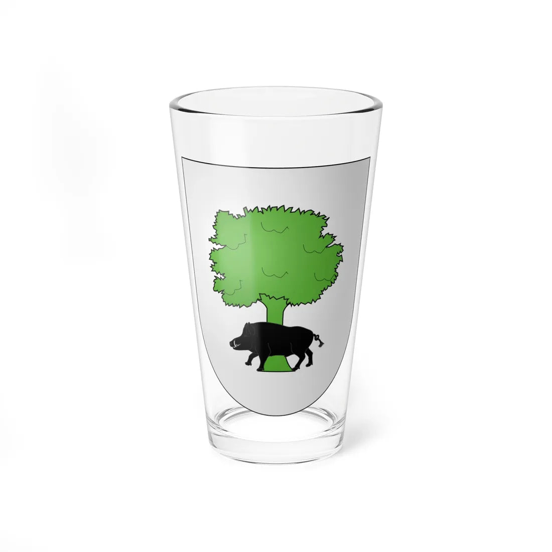 Blason Es famille Ayaldeburu Guipuscoa (Spain) (Coat of Arms) Pint Glass 16oz - Go Mug Yourself