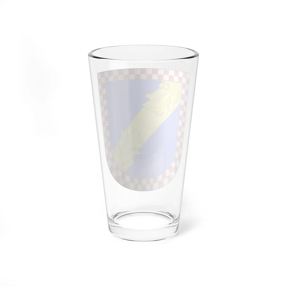 Blason Es famille Azcue Fontarrabie (Spain) (Coat of Arms) Pint Glass 16oz - Go Mug Yourself