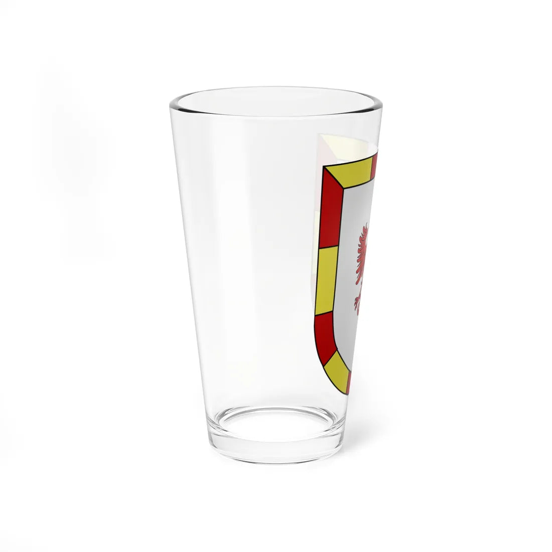 Blason Es famille Azielz Navarre (Spain) (Coat of Arms) Pint Glass 16oz - Go Mug Yourself