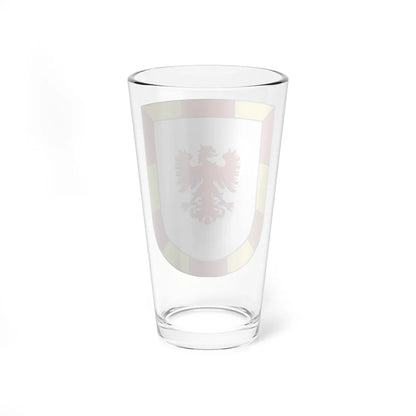 Blason Es famille Azielz Navarre (Spain) (Coat of Arms) Pint Glass 16oz - Go Mug Yourself