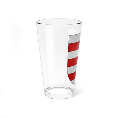 Blason Es famille Azoz Navarre (Spain) (Coat of Arms) Pint Glass 16oz - Go Mug Yourself