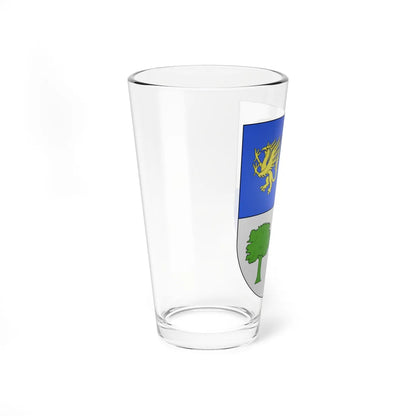 Blason Es famille Azpilcueta Baztan (Spain) (Coat of Arms) Pint Glass 16oz - Go Mug Yourself