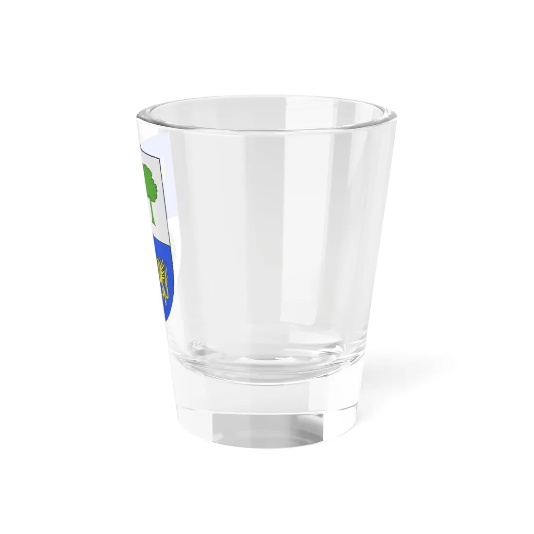 Blason Es famille Azpilcueta Baztan (Spain) (Coat of Arms) Shot Glass 1.5oz - Go Mug Yourself