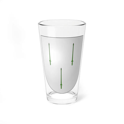 Blason Es famille Azurmendi Guipuscoa (Spain) (Coat of Arms) Pint Glass 16oz 16oz - Go Mug Yourself