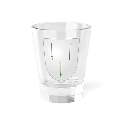 Blason Es famille Azurmendi Guipuscoa (Spain) (Coat of Arms) Shot Glass 1.5oz 1.5oz - Go Mug Yourself