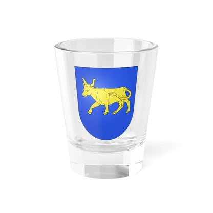 Blason Es famille Baquero Biscaye (Spain) (Coat of Arms) Shot Glass 1.5oz 1.5oz - Go Mug Yourself