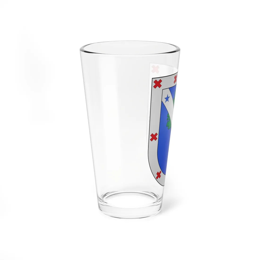 Blason Es famille Barandiaran Guipuscoa (Spain) (Coat of Arms) Pint Glass 16oz - Go Mug Yourself