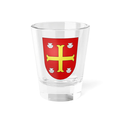 Blason Es famille Bareta Fontarrabie (Spain) (Coat of Arms) Shot Glass 1.5oz 1.5oz - Go Mug Yourself
