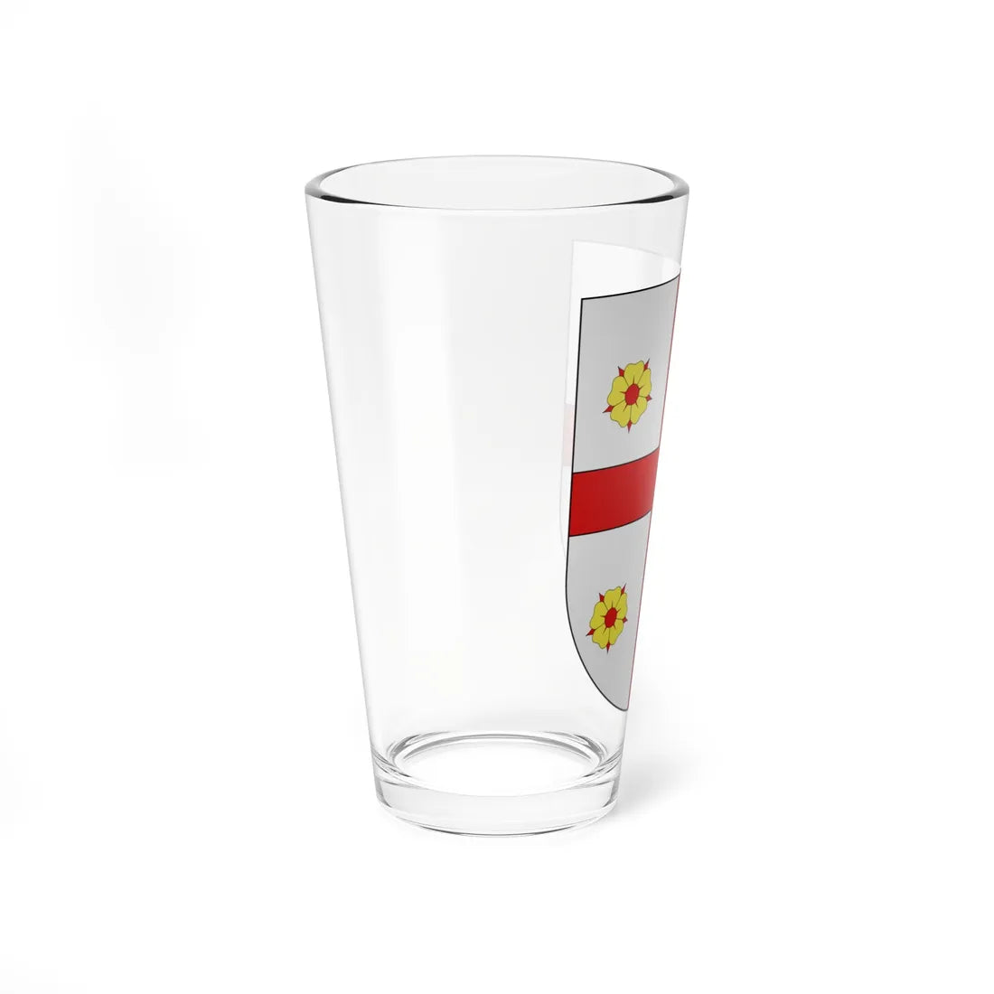 Blason Es famille Baron Cinco Villas (Spain) (Coat of Arms) Pint Glass 16oz - Go Mug Yourself