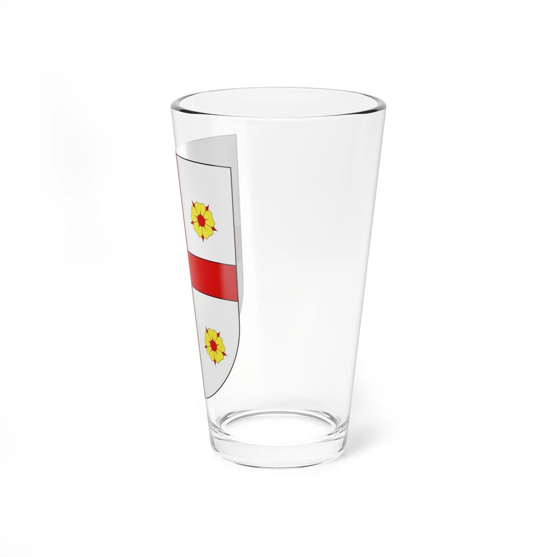 Blason Es famille Baron Cinco Villas (Spain) (Coat of Arms) Pint Glass 16oz - Go Mug Yourself