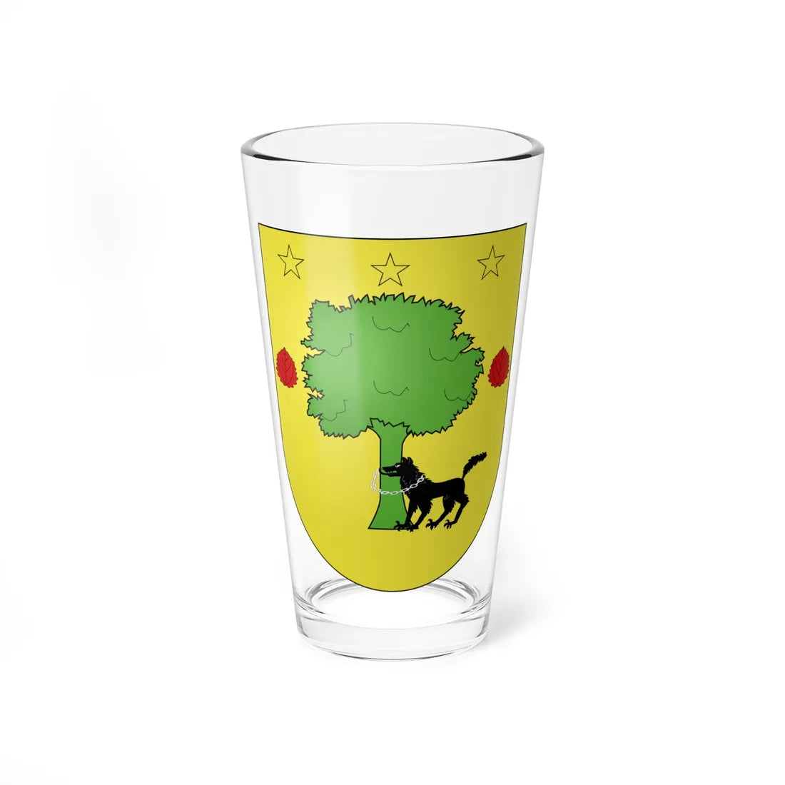 Blason Es famille Barturen Biscaye (Spain) (Coat of Arms) Pint Glass 16oz 16oz - Go Mug Yourself