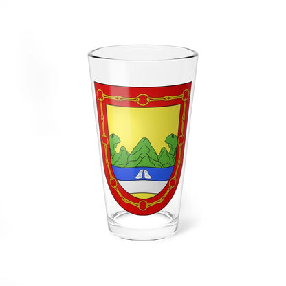 Blason Es famille Basauri Guipuscoa (Spain) (Coat of Arms) Pint Glass 16oz 16oz - Go Mug Yourself