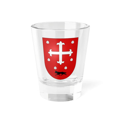 Blason Es famille Basterrechea Fontarrabie (Spain) (Coat of Arms) Shot Glass 1.5oz 1.5oz - Go Mug Yourself