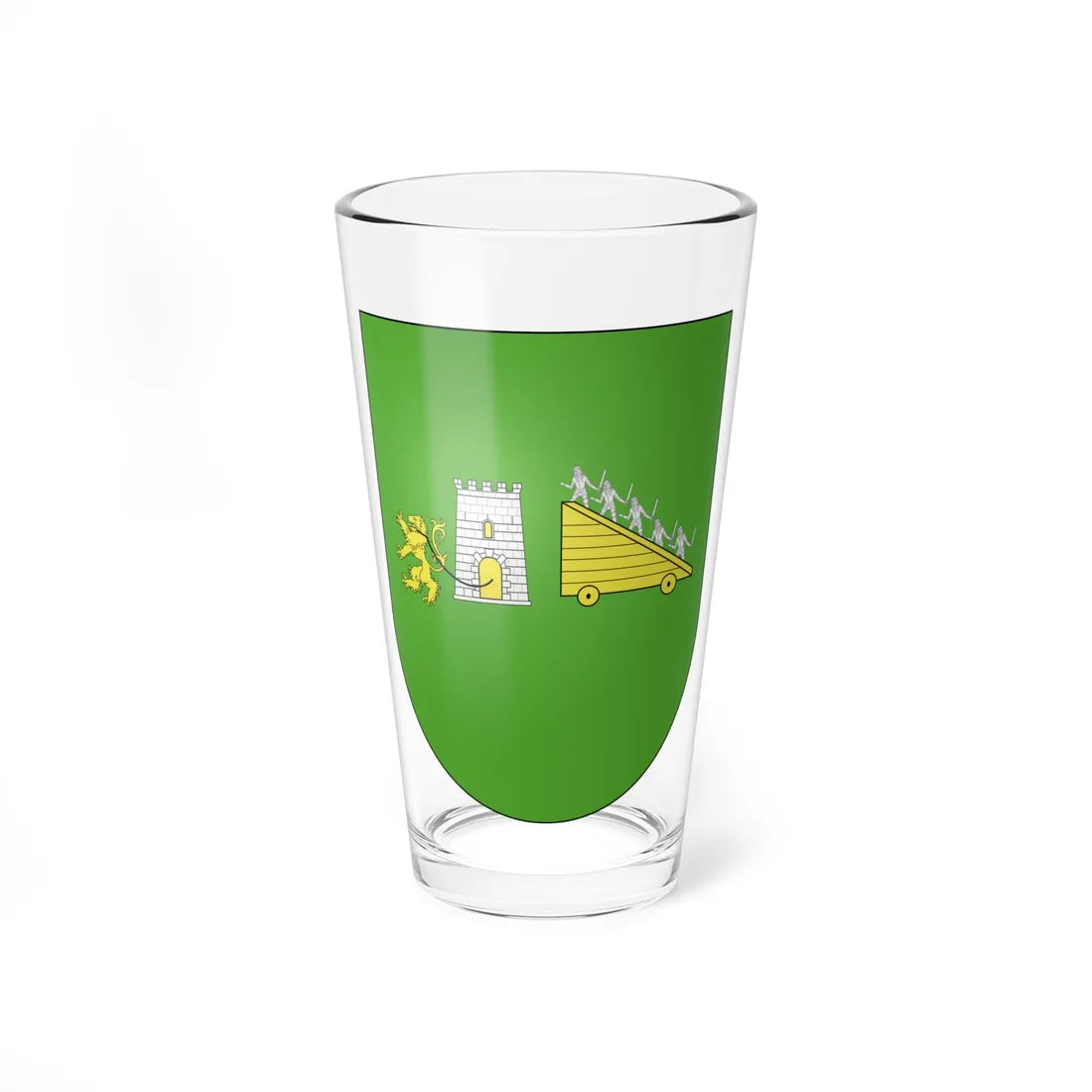 Blason Es famille Bastida Alava (Spain) (Coat of Arms) Pint Glass 16oz 16oz - Go Mug Yourself
