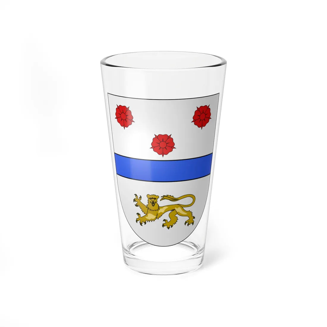 Blason Es famille Baylle Navarre (Spain) (Coat of Arms) Pint Glass 16oz 16oz - Go Mug Yourself