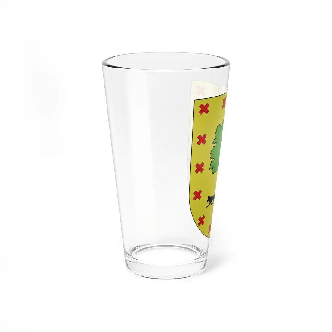 Blason Es famille Beasoain Navarre (Spain) (Coat of Arms) Pint Glass 16oz - Go Mug Yourself