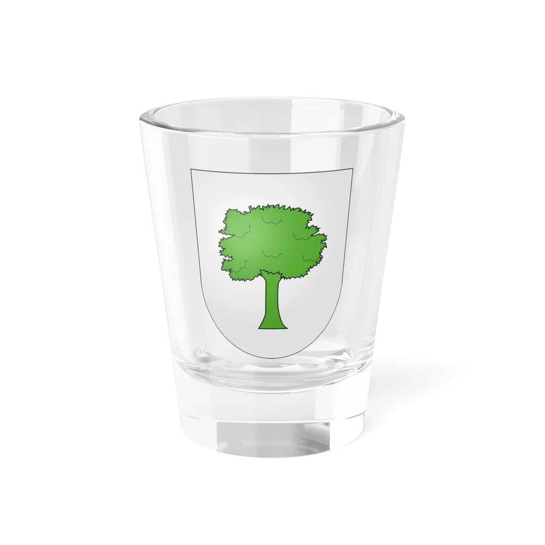 Blason Es Famille Berbinzana Navarre (Spain) (Coat of Arms) Shot Glass 1.5oz 1.5oz - Go Mug Yourself