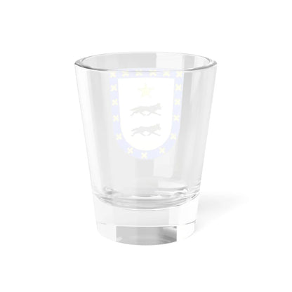 Blason Es famille Beruete Navarre (Spain) (Coat of Arms) Shot Glass 1.5oz - Go Mug Yourself