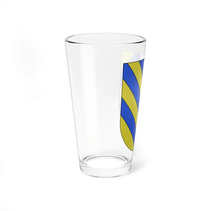 Blason Es famille Bizcarret Navarre (Spain) (Coat of Arms) Pint Glass 16oz - Go Mug Yourself