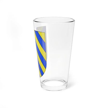 Blason Es famille Bizcarret Navarre (Spain) (Coat of Arms) Pint Glass 16oz - Go Mug Yourself