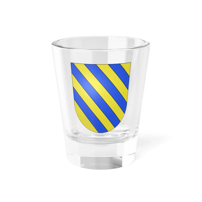 Blason Es famille Bizcarret Navarre (Spain) (Coat of Arms) Shot Glass 1.5oz 1.5oz - Go Mug Yourself