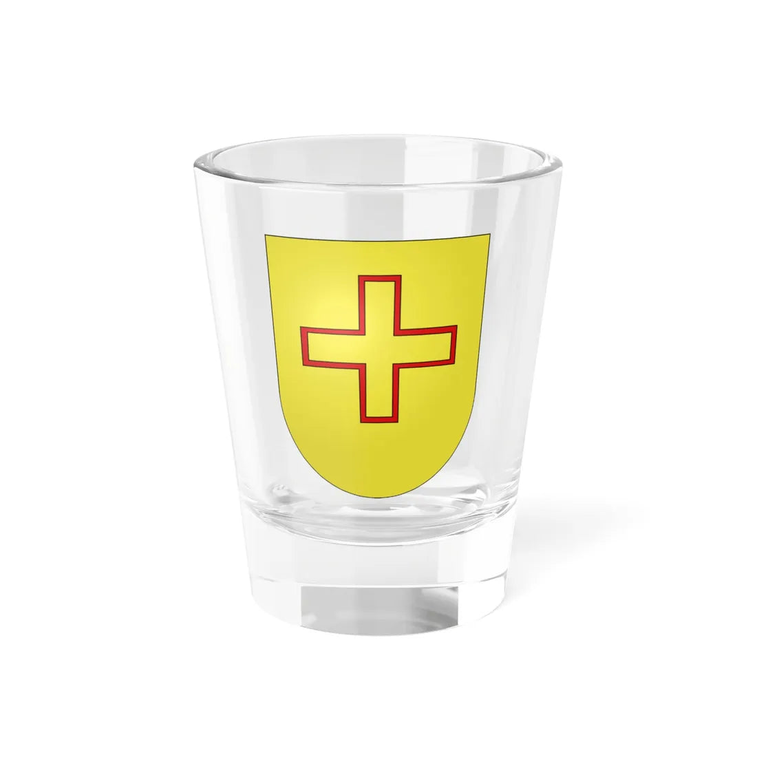 Blason Es famille Bosquet Navarre (Spain) (Coat of Arms) Shot Glass 1.5oz 1.5oz - Go Mug Yourself