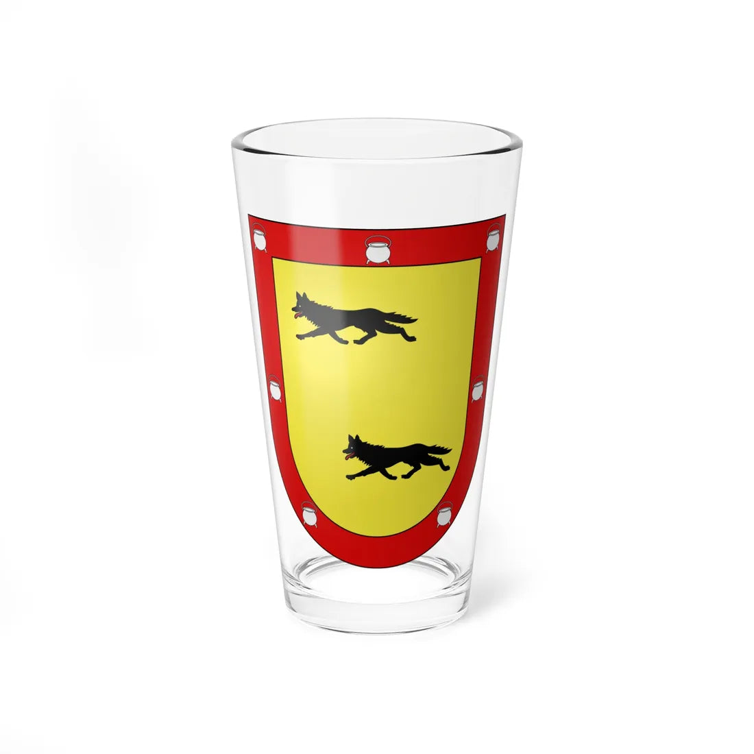 Blason Es famille Cia Navarre (Spain) (Coat of Arms) Pint Glass 16oz 16oz - Go Mug Yourself