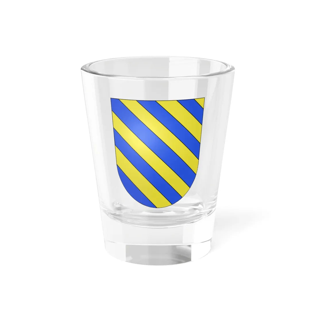 Blason Es famille Ciaurriz Navarre (Spain) (Coat of Arms) Shot Glass 1.5oz 1.5oz - Go Mug Yourself