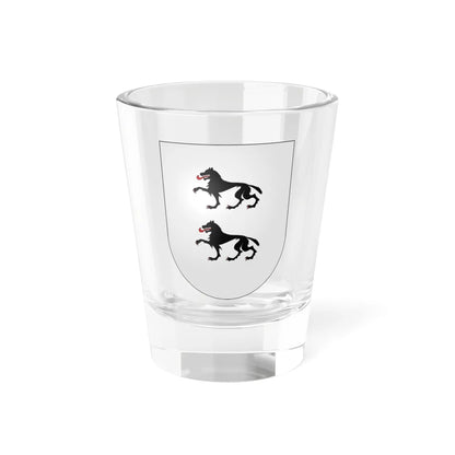 Blason Es famille Eraso Navarre (Spain) (Coat of Arms) Shot Glass 1.5oz 1.5oz - Go Mug Yourself