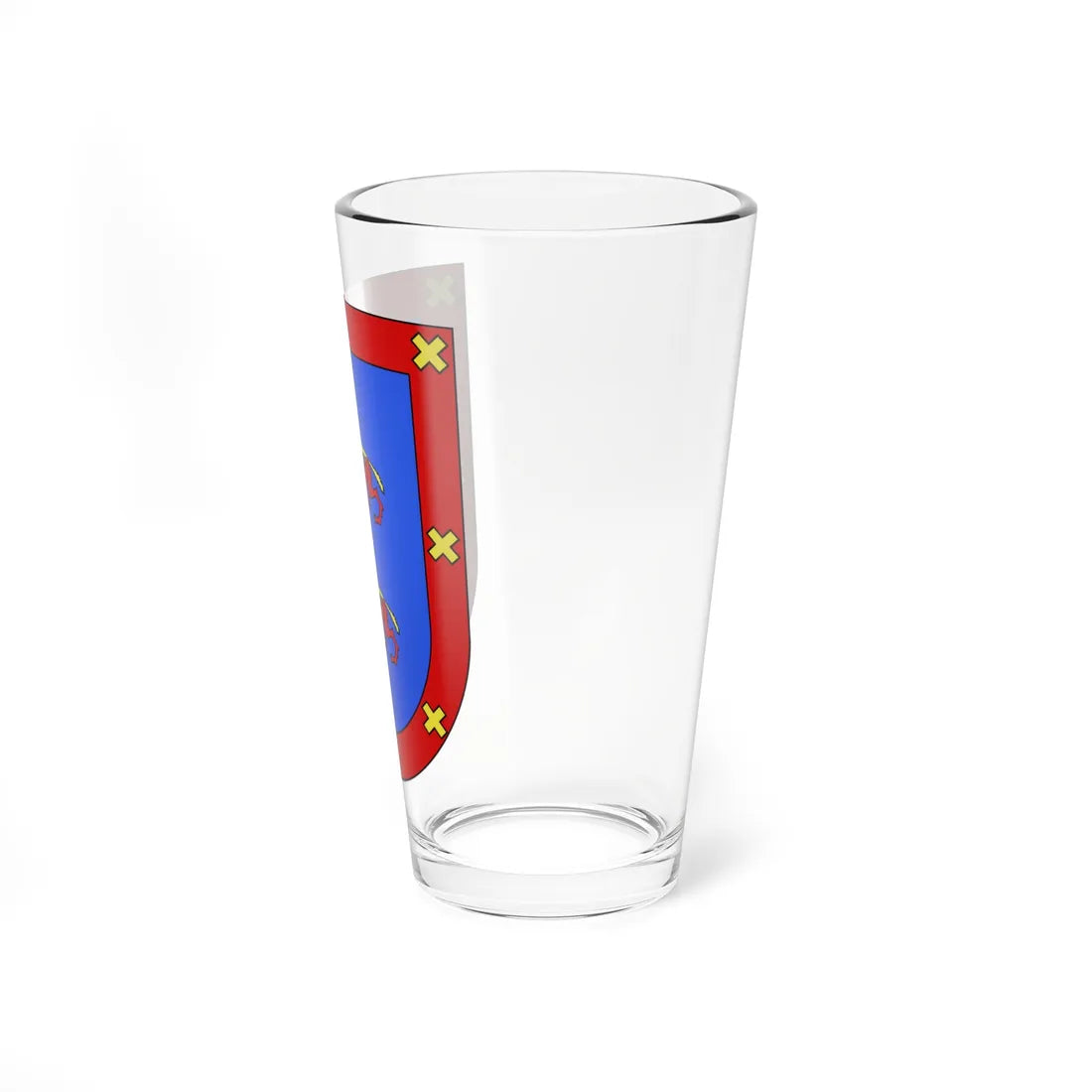 Blason Es famille Eulate Navarre (Spain) (Coat of Arms) Pint Glass 16oz - Go Mug Yourself