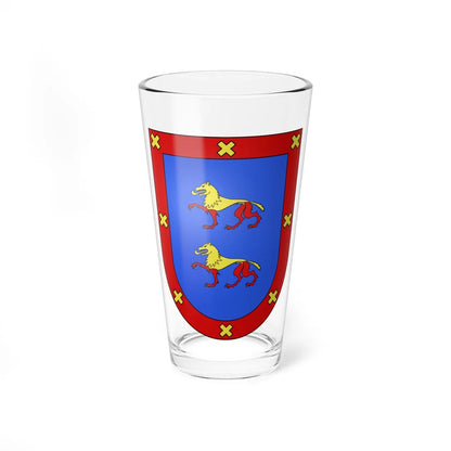 Blason Es famille Eulate Navarre (Spain) (Coat of Arms) Pint Glass 16oz - Go Mug Yourself