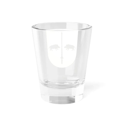 Blason Es famille Fernandez-de-Bea Navarre (Spain) (Coat of Arms) Shot Glass 1.5oz - Go Mug Yourself