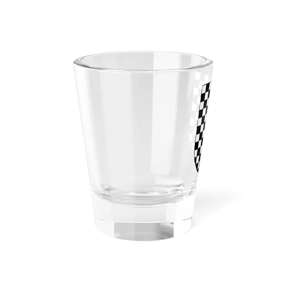 Blason Es famille Garbalda Baztan (Spain) (Coat of Arms) Shot Glass 1.5oz - Go Mug Yourself