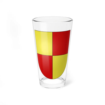 Blason Es famille Gontaut-Saint-Geniez Navarre (Spain) (Coat of Arms) Pint Glass 16oz 16oz - Go Mug Yourself