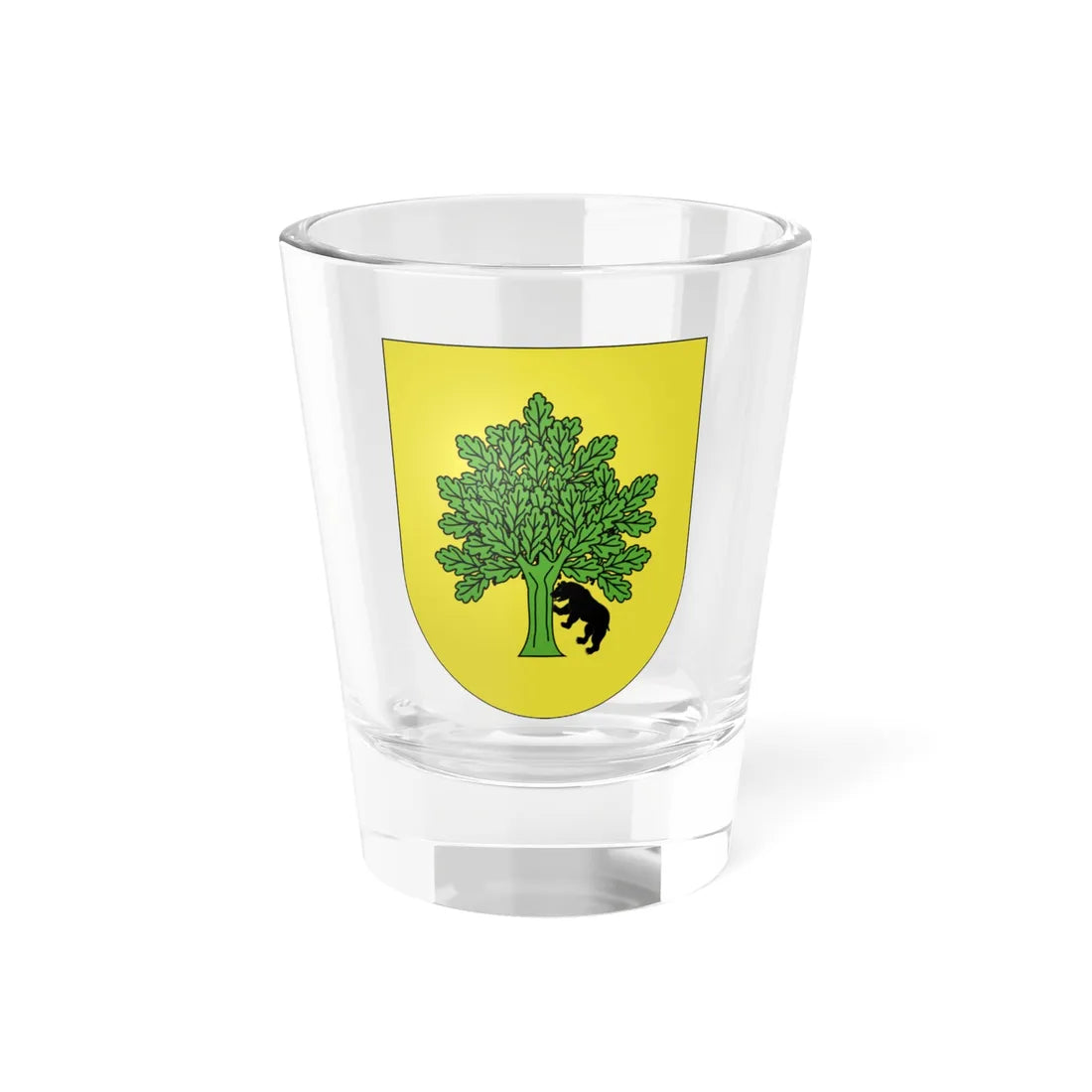 Blason Es famille Ibarrola Navarre (Spain) (Coat of Arms) Shot Glass 1.5oz 1.5oz - Go Mug Yourself