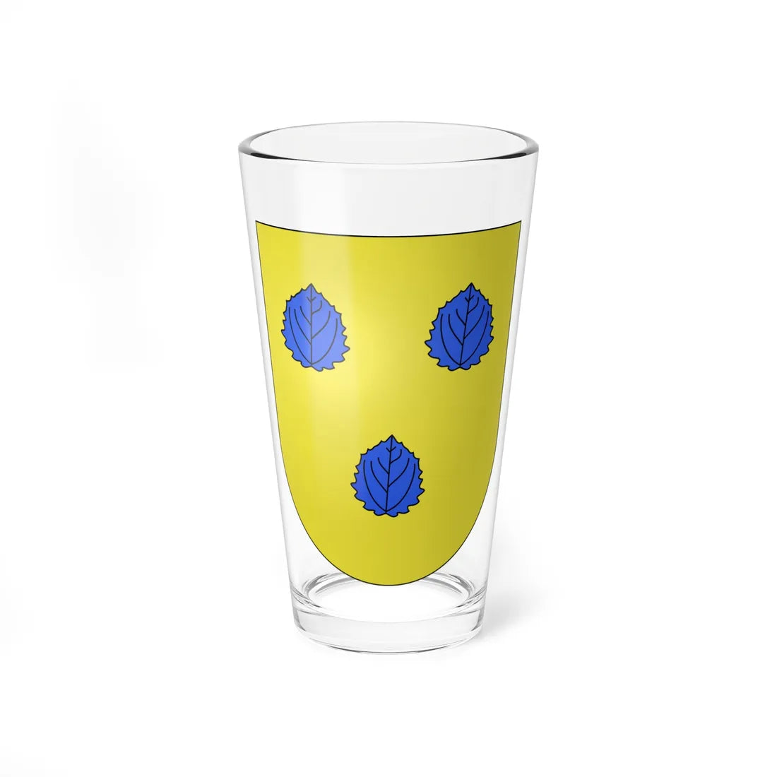 Blason Es famille Idoyeta Navarre (Spain) (Coat of Arms) Pint Glass 16oz 16oz - Go Mug Yourself