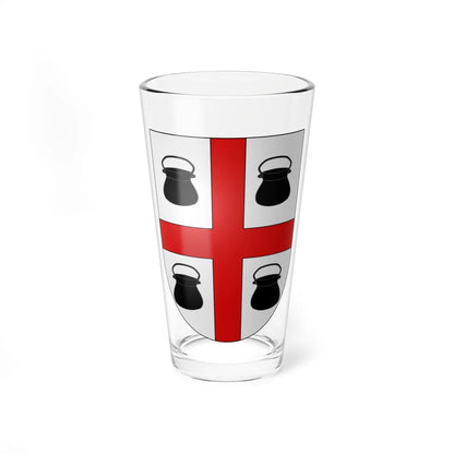 Blason Es famille Iguzquiza Navarre (Spain) (Coat of Arms) Pint Glass 16oz 16oz - Go Mug Yourself