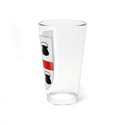 Blason Es famille Iguzquiza Navarre (Spain) (Coat of Arms) Pint Glass 16oz - Go Mug Yourself